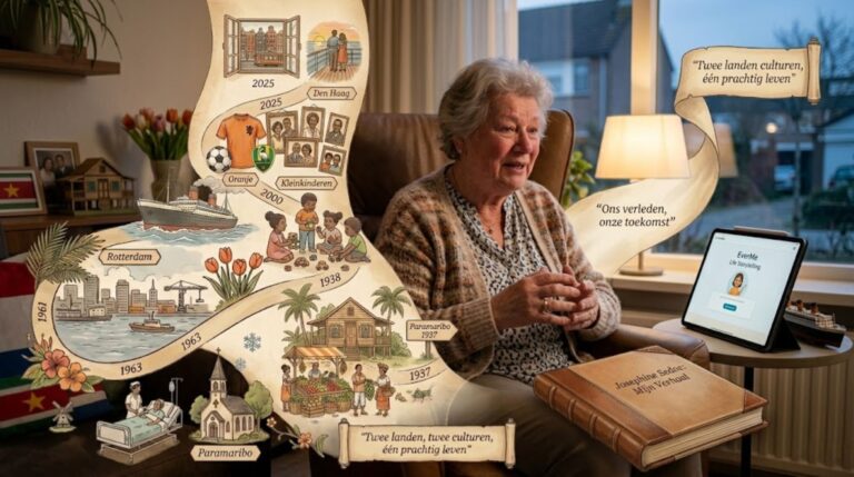 moeder vertelt levensverhaal via tablet EverMe